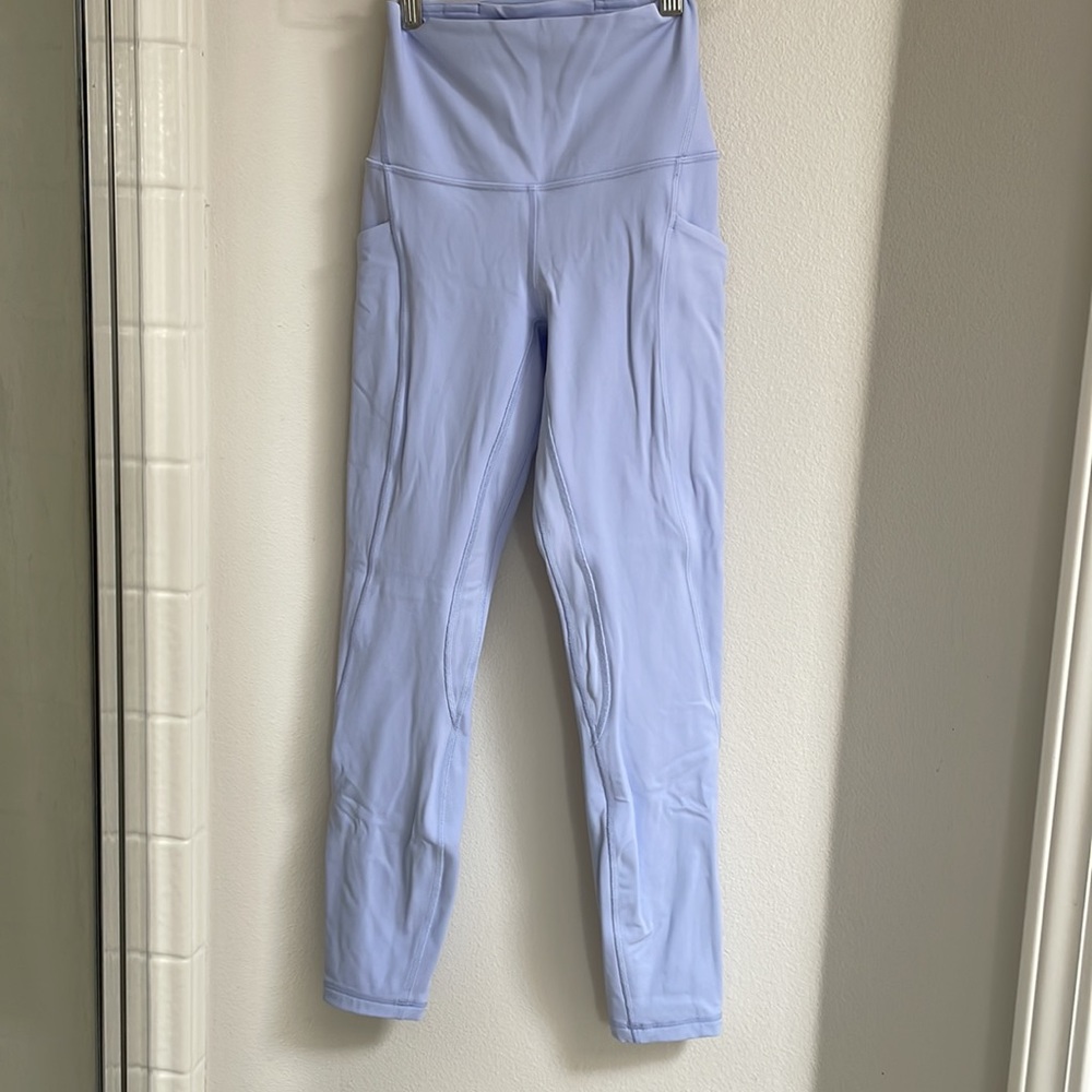 Lululemon align high rise pants size 2 25 blue